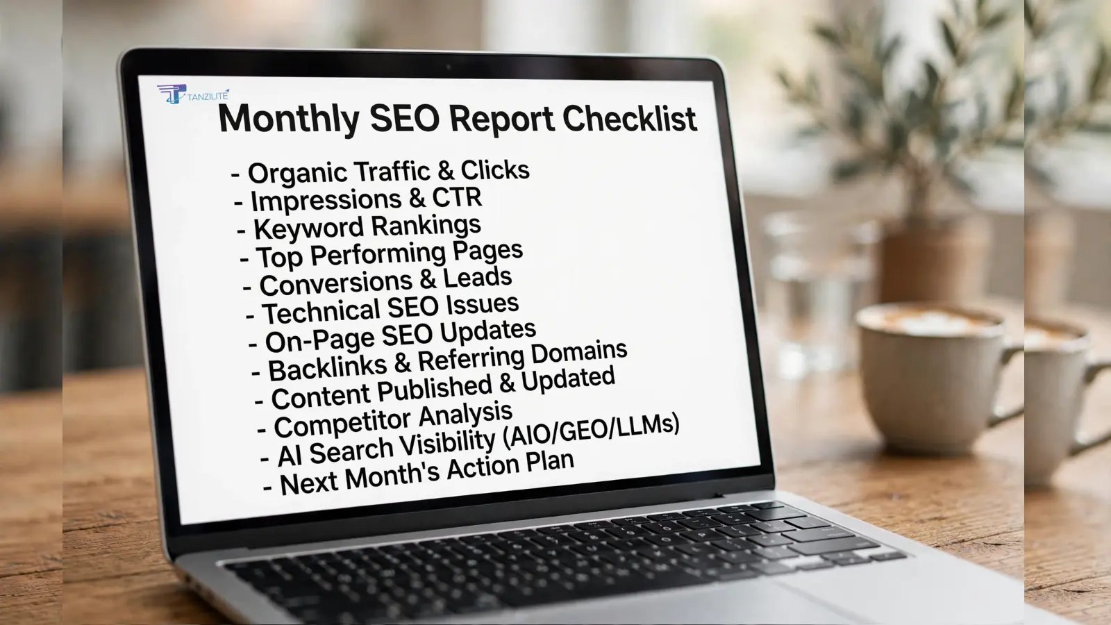 monthly seo report checklist